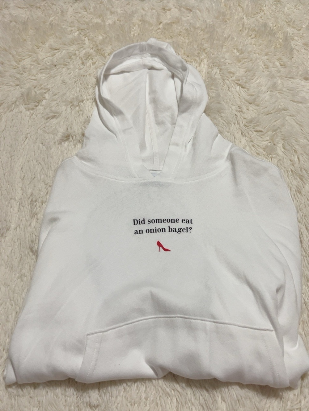Old Navy x The Devil Wears Prada Hoodie White NWT Size L Onion Bagel